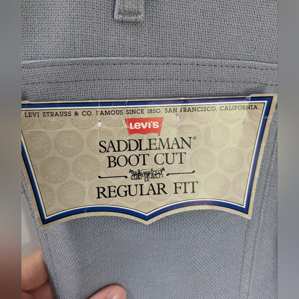 NWT 1980's Levi's Sta-Prest Pants | Vintage | Boot Cut | Blue | 32x31
